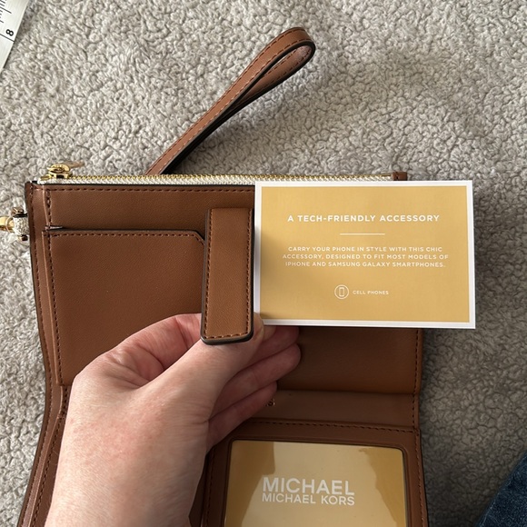 Michael Kors Beige Wristlet - Picture 6 of 8